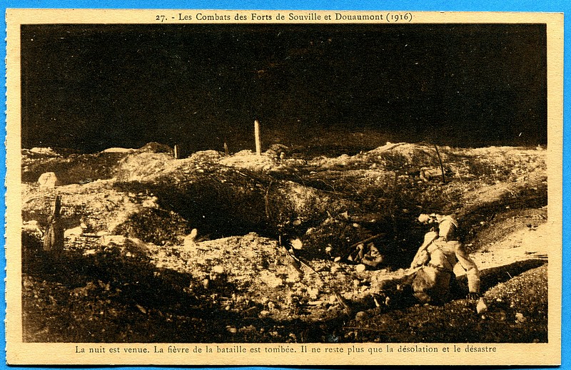 CPA Ancienne 1916 - Les Combats Des Forts De Souville Et Douaumont - 12 Juillet - Verdun